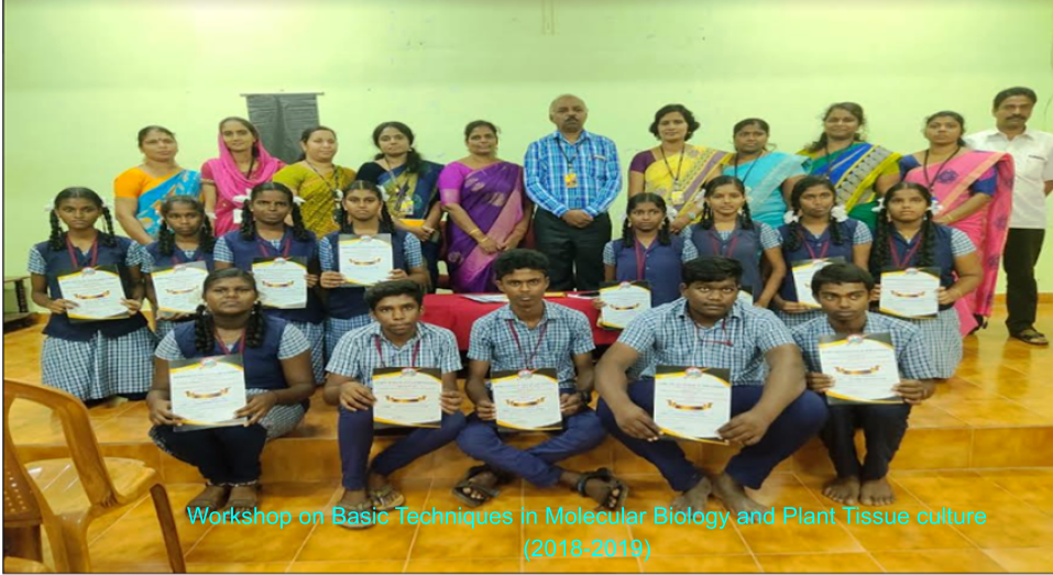 Workshop on Basic Techniques in Molecular Biology and Plant Tissue culture (2018-2019)