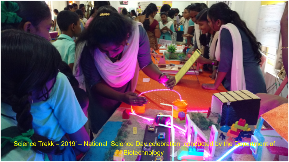 ‘Science Trekk – 2019’ – National  Science Day celebration  conducted by the Department of Biotechnology